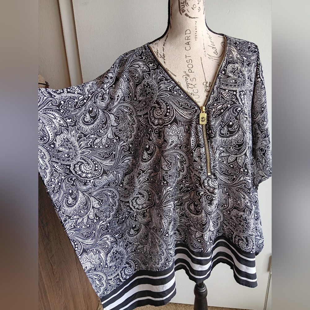 Michael Kors Paisley Kimono Blouse